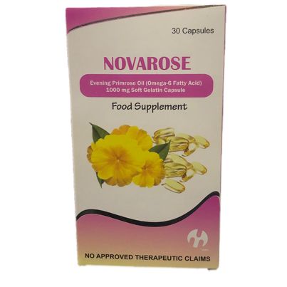 Evening Primerose Oil (Novarose) omega-6 Fatty Acid 100mgg Soft Gelatin Capsule 30's