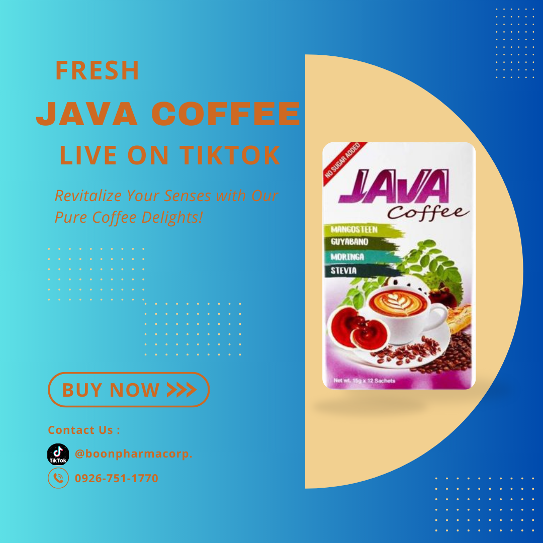 Herbal Coffee Mix (Java) Mangosteen, Guyabano, Moringa,Stevia 15g x Sachets 12's