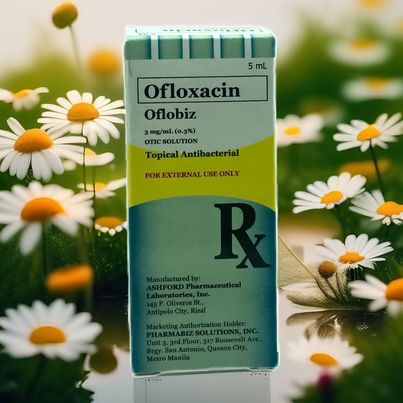 Ofloxacin 3mg/ml (0.3%) Otic Solution Topical Antibacterial 5ml