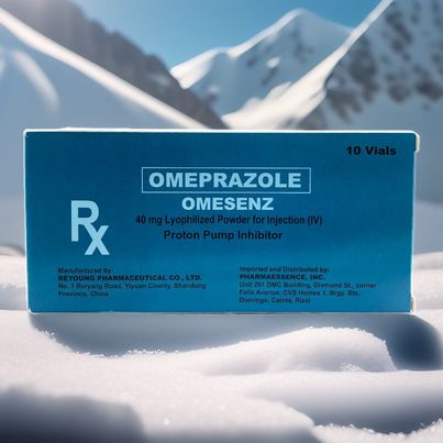Omeprazole 40mg Lyophilized Powder For Injection (IV) Vial 10's