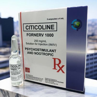 Citicoline 250mg/ml Solution For Injection (IM/IV) 4ml Ampoules 5's