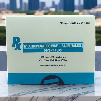 Salbutamol Ipratropium Bromide 2.50mg + 500mcg/2.5ml Ampoules 30's