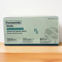 Furosemide 10mg/ml (20mg/2ml) Solution For Injection IM/IV 2ml x Ampoules 10's