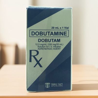 Dobutamine 12.5mg/ml (250mg/20ml) Solution for IV Infusion 20ml Vial 1's