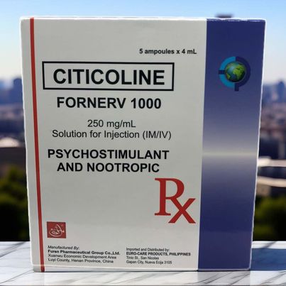 Citicoline 250mg/ml Solution For Injection (IM/IV) 4ml Ampoules 5's