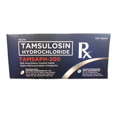 Tamsulosin Hydrochloride 200mcg Enteric Coated Tablets 100's