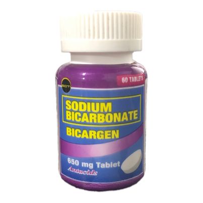 Sodium Bicarbonate (Bicargen) 650mg Tablet 60's