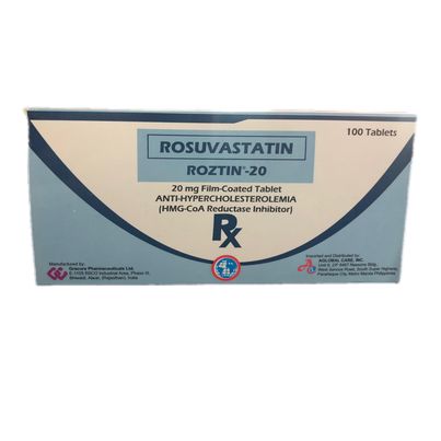 Rosuvastatin 20mg Film Coated Tablet 100's