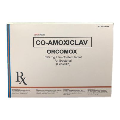 Co Amoxiclav (Orcomox) 625mg Film Coated Tablets 30's