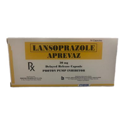 Lansoprazole (Aprevaz) 30mg DR Caps.14's