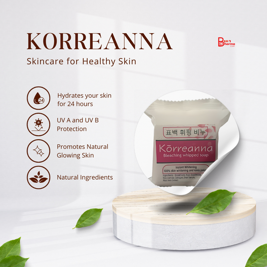 Bleaching Whipped (Korreanna) Soap Instant Whitening 100% Skin Whitening And Kinis Peklat 70'g