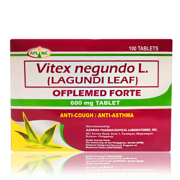 Lagundi Leaf (Ofplemed Forte) 600mg Tablet 100's