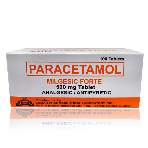 Paracetamol (Milgesic Forte) 500mg Tablets 100's