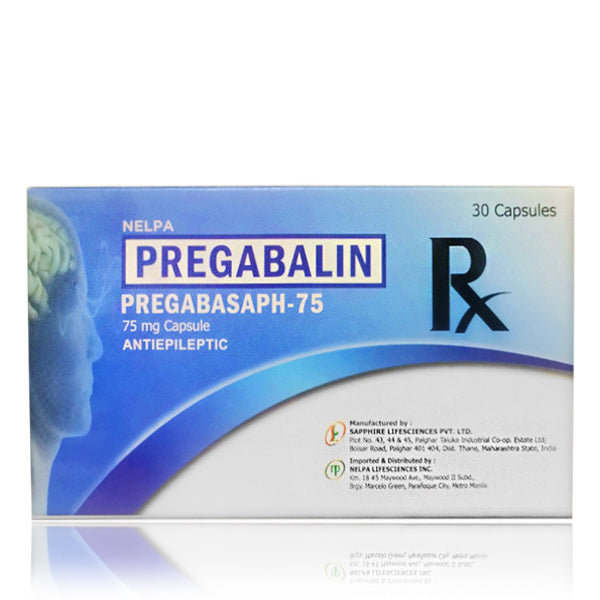 Pregabalin (Pregabasaph 75) 75mg Antiepileptic Capsule 30's – Bambang ...