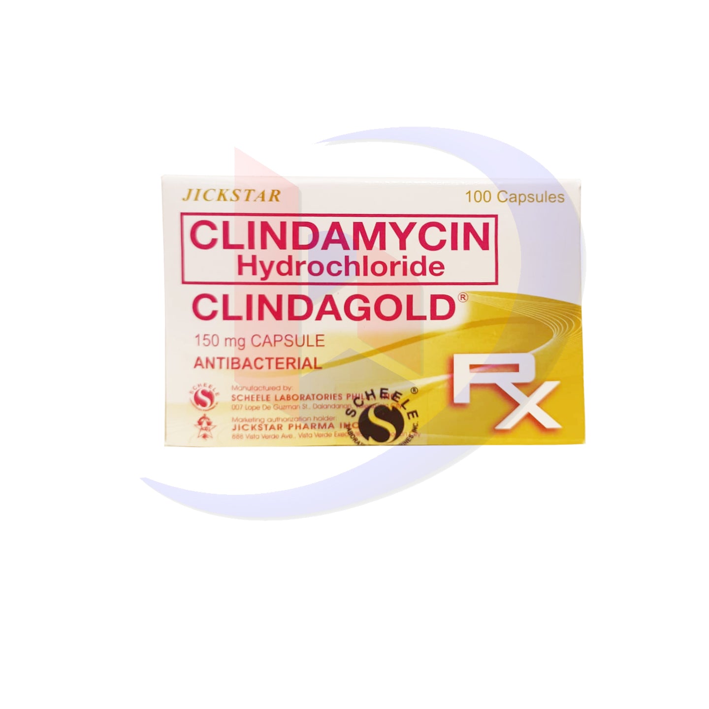 Clindamycin Hydrochloride (Clindagold) 150mg Capsule 100's