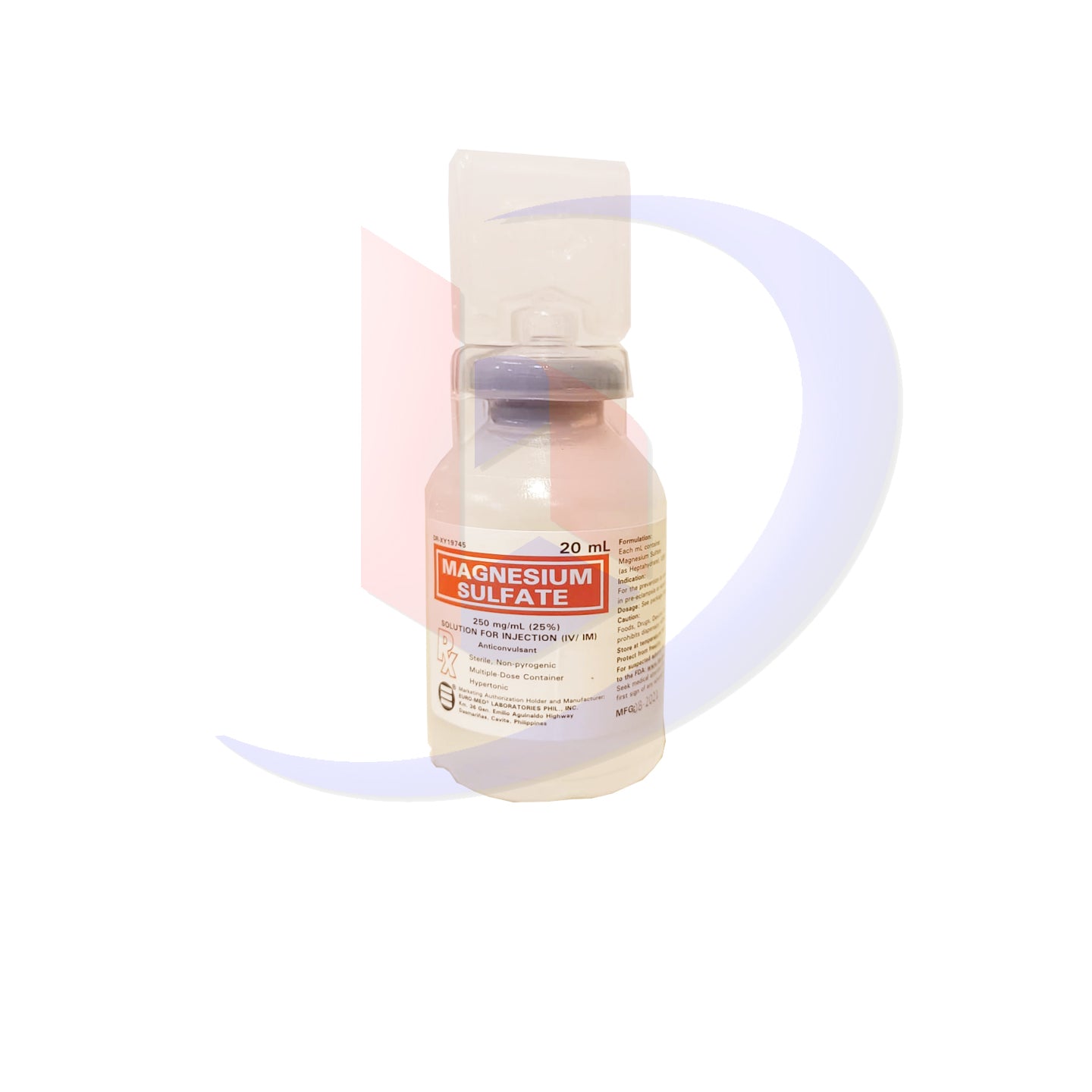 Magnesium Sulfate 250mg/ml (25%) Solution for Injection I.M/I.V 1's