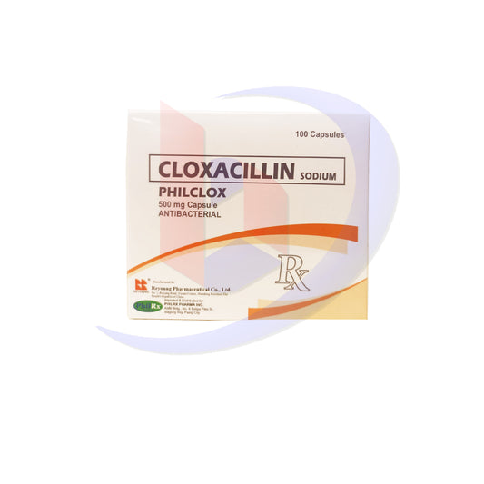 Cloxacillin (Philclox) 500mg Capsule 100's