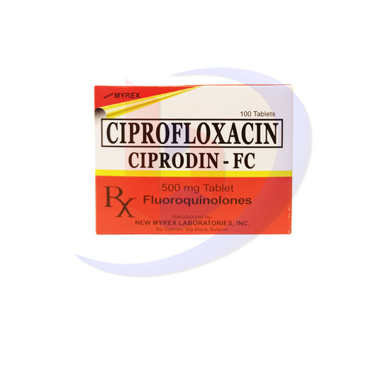 Ciprofloxacin (Ciprodin FC) 500mg Tablet 100's