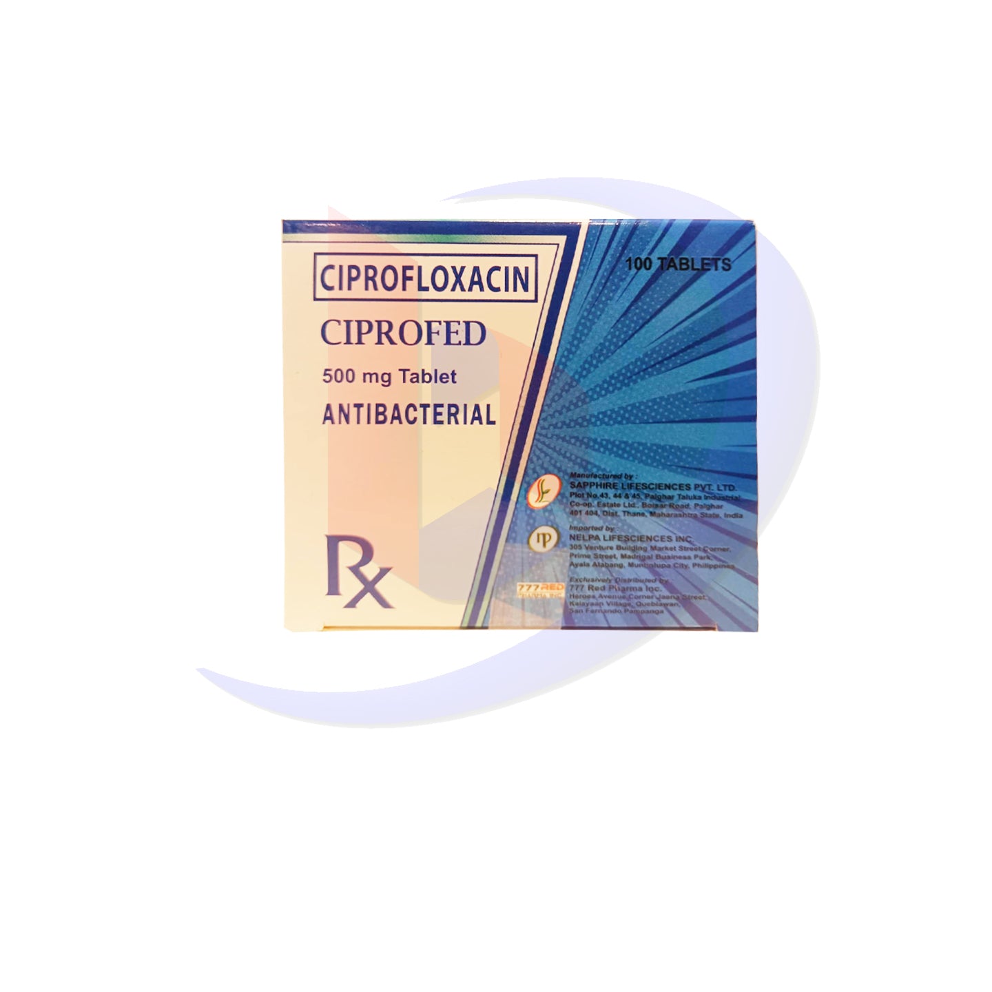 Ciprofloxacin (Ciprofed) 500mg Tablet 100's
