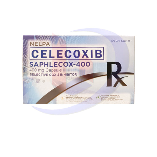 Celecoxib (Saphlecox 400) 400mg Selective Cox 2 Inhibitor Capsule 100's