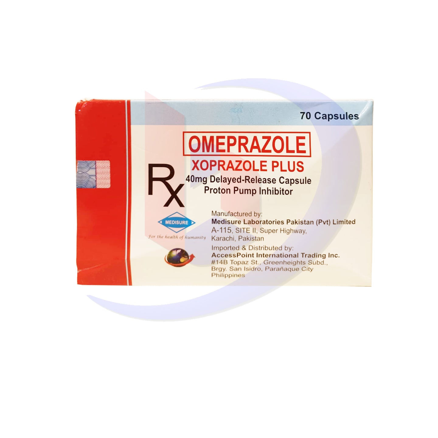 Omeprazole (Xoprazole Plus) 40mg Delayed Release Capsule 70's